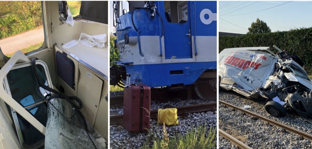 FOTO Vlak iskočio iz tračnica, strojovođa i vozač kombija u bolnici